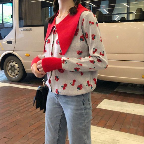 Fruit Print Sweaters